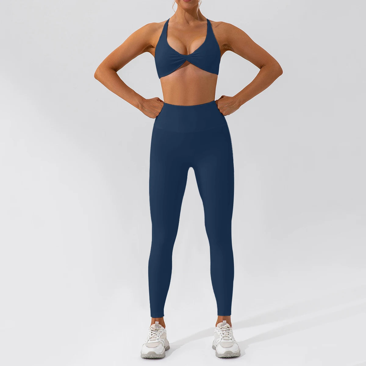Push-up sports set: long-sleeved top and leggings (short or long)