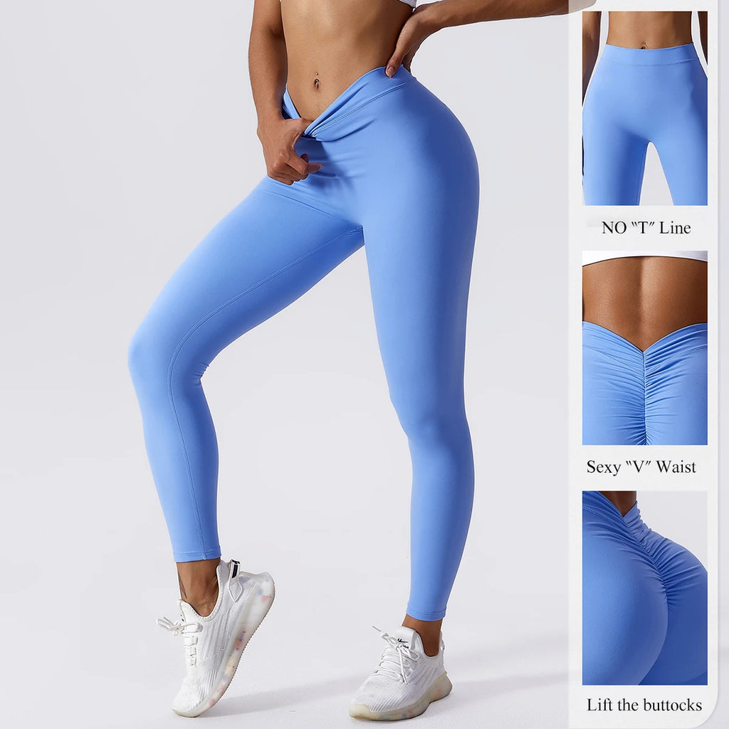 Long Shaping Leggings Push-Up Effect And High Waist