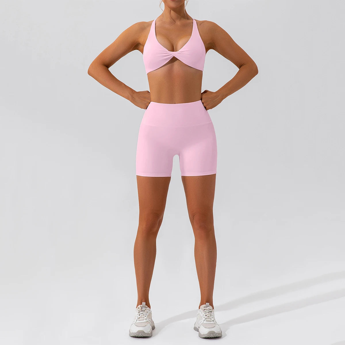 Push-up sports set: long-sleeved top and leggings (short or long)