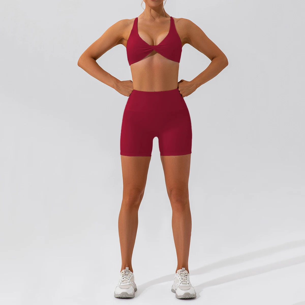 Push-up sports set: long-sleeved top and leggings (short or long)