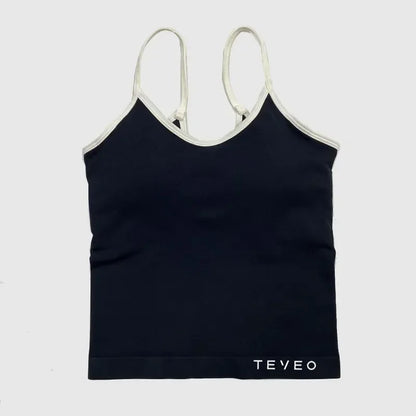 TEVEO Women's Sports Yoga Shorts Fitness Cycling Elastic Sports Pants Ignite Sculpt Scrunch Short Yoga Bra Set
