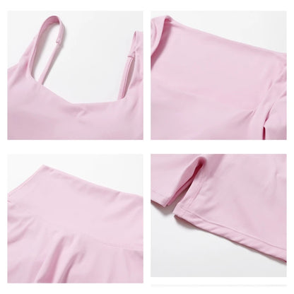 Push-up sports set: long-sleeved top and leggings (short or long)